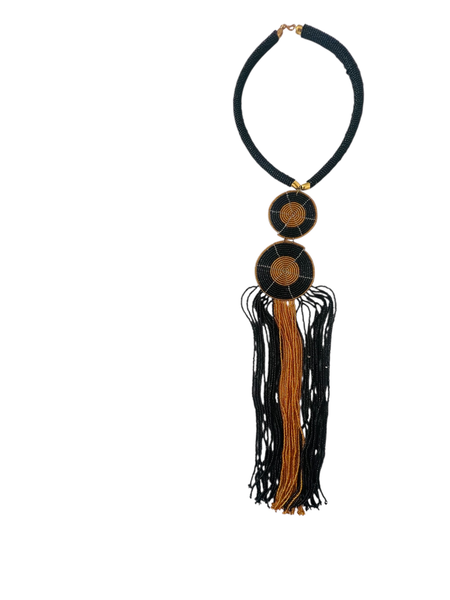 Maasai Beaded Fringe Necklace