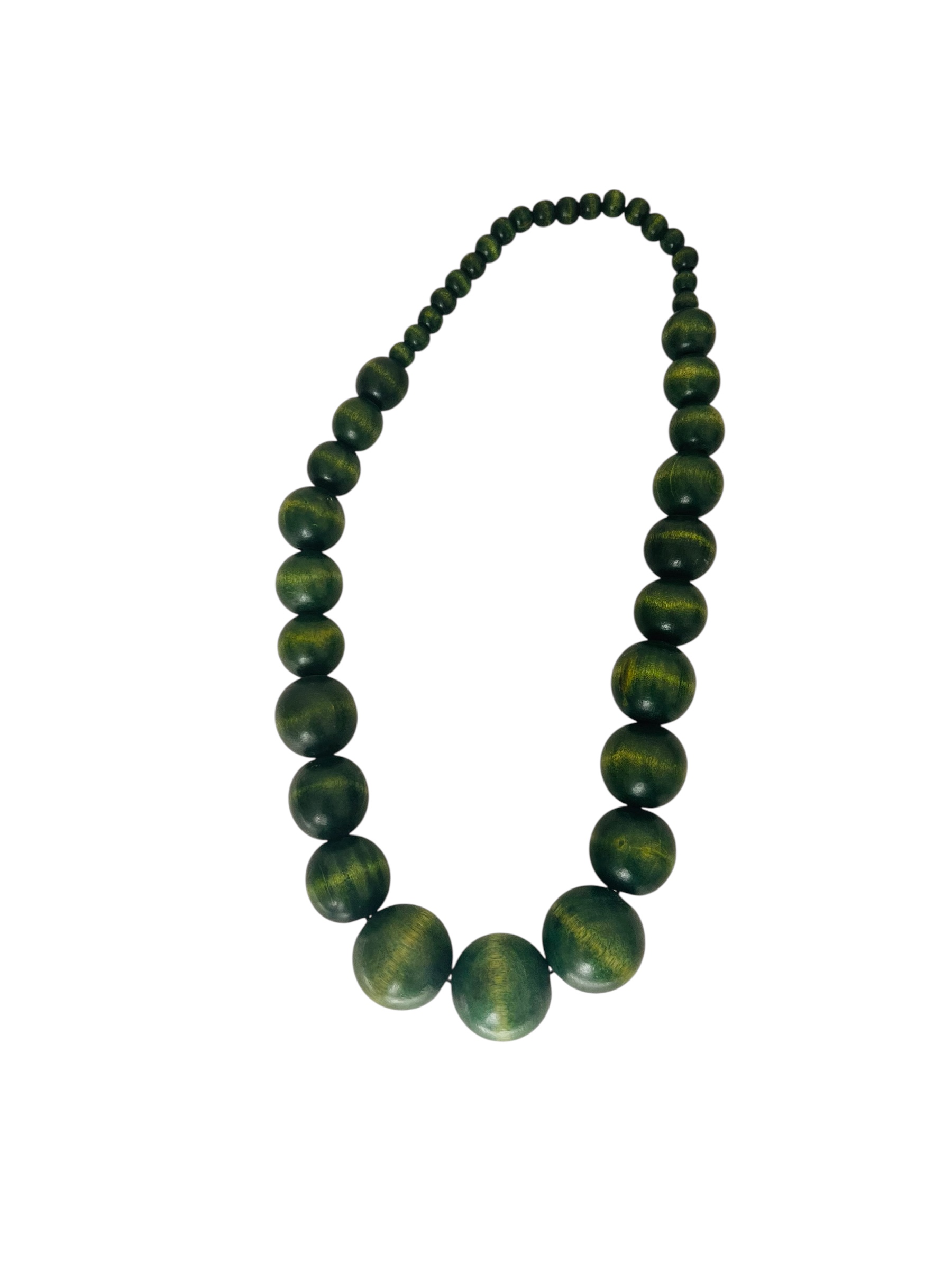 Handcrafted Wooden Bead  Necklace