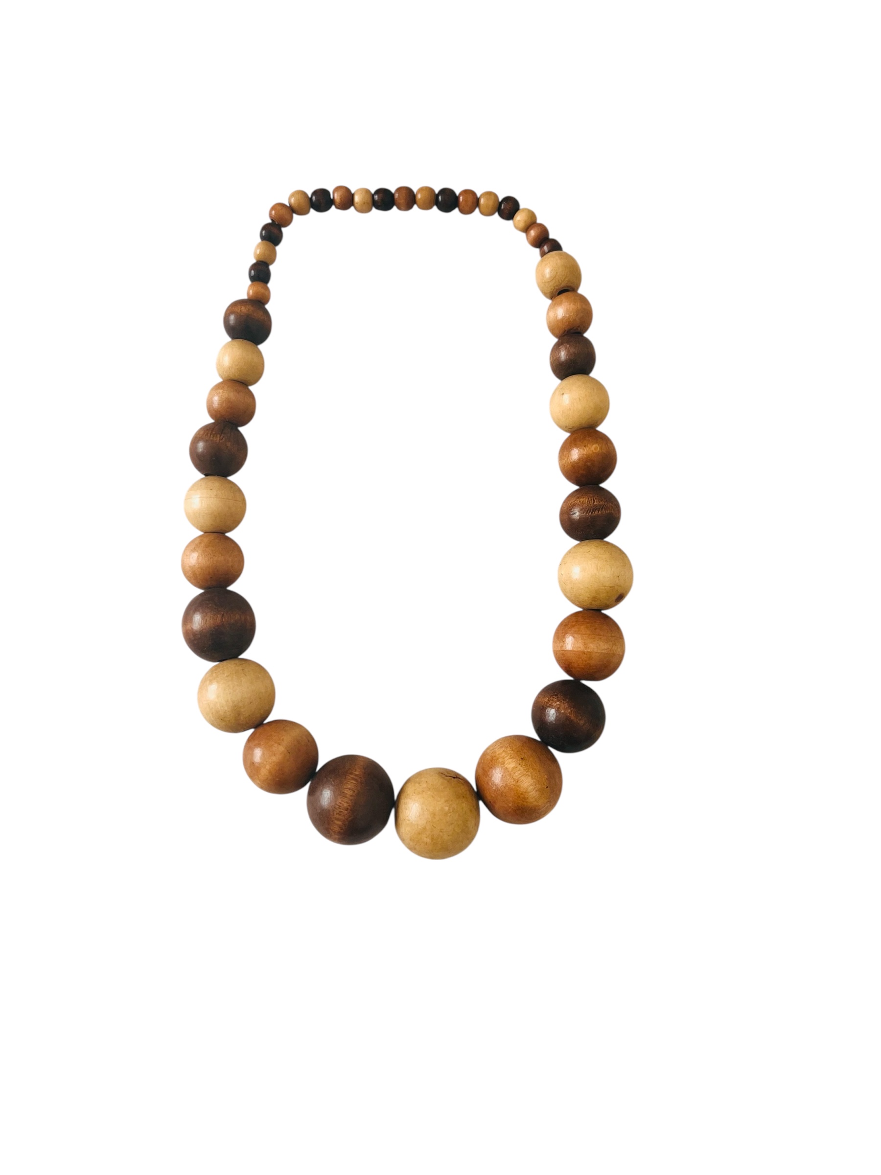 Handcrafted Wooden Bead Necklace
